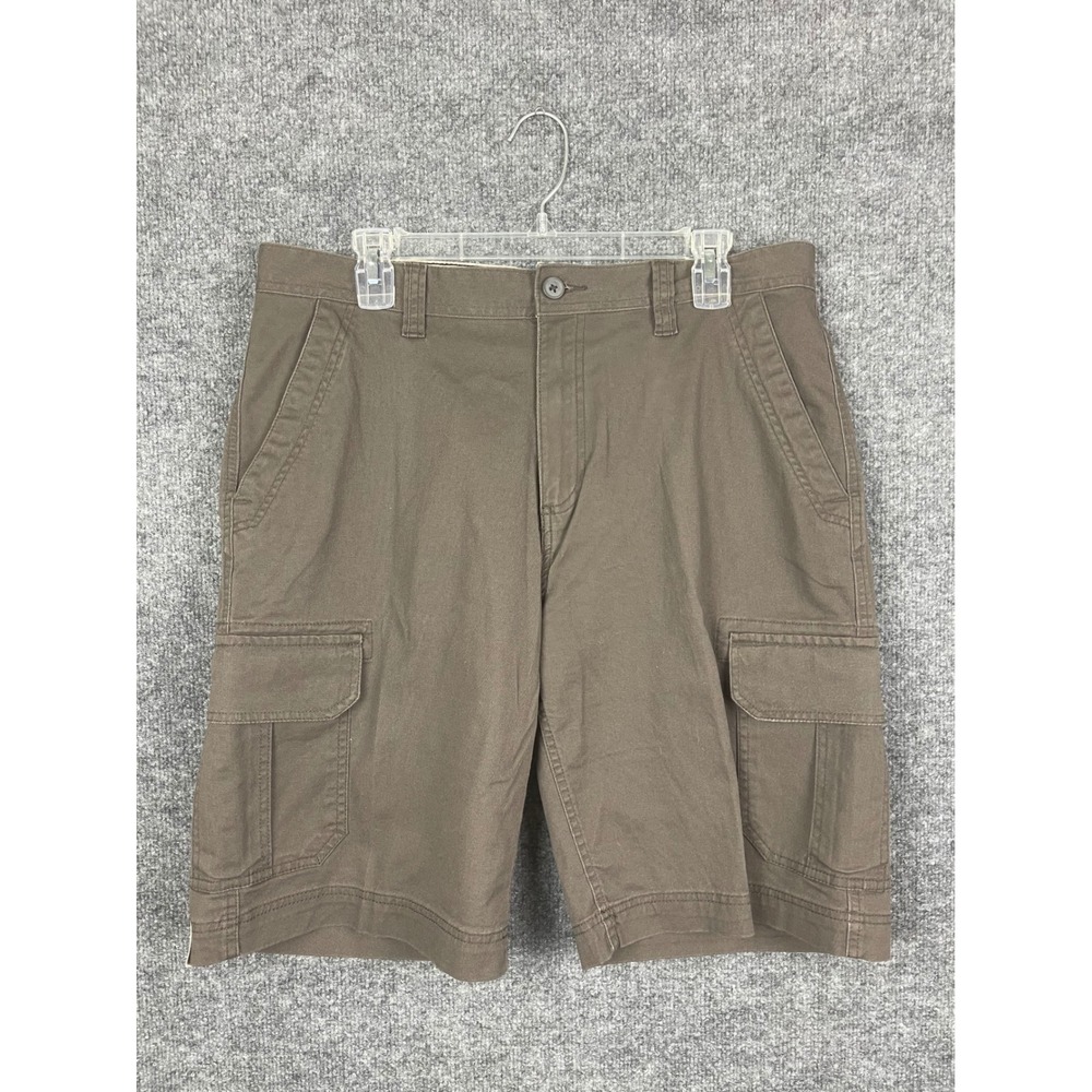 Sun River Cargo Shorts Mens 34 Brown Excellent Stretch Utility Pockets